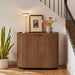 Modway Aven 36 Inch Chiseled Curved Wood 2 Door Accent Cabinet in Walnut - lifestyle view 9
