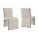 Emory Performance Velvet Dining Side Chair Set of 2 Alabaster