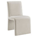 Emory Performance Velvet Dining Side Chair Set of 2 Alabaster