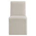Emory Performance Velvet Dining Side Chair Set of 2 Alabaster