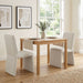 Emory Performance Velvet Dining Side Chair Set of 2 Alabaster