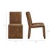 Emory Vegan Leather Dining Side Chair Set of 2 Canyon