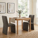 Emory Vegan Leather Dining Side Chair Set of 2 Mushroom