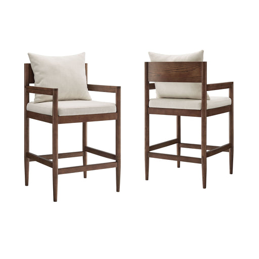 Remington Wood Counter Stool Set of 2 Salt