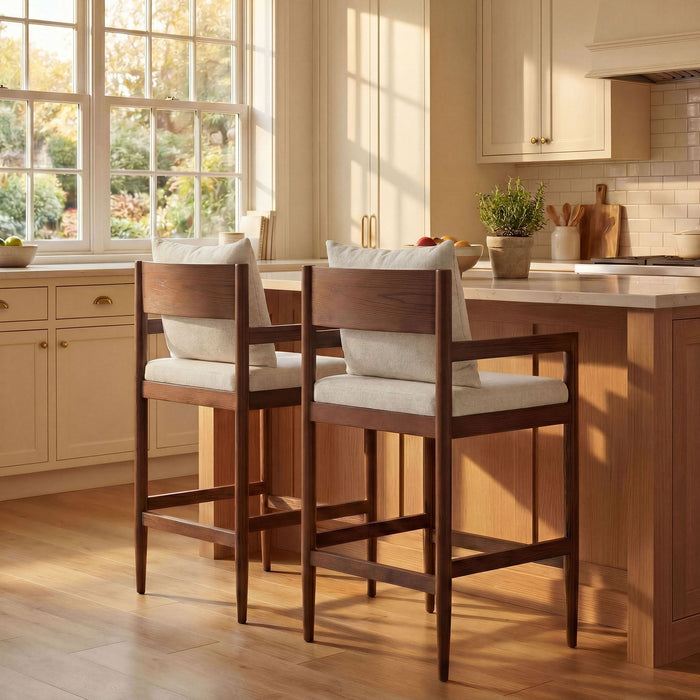 Remington Wood Counter Stool Set of 2 Salt