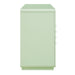 Modway Rory 62 Inch Four-Door Scalloped Glass Sideboard in Sage Walnut - angled view