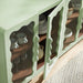 Modway Rory 62 Inch Four-Door Scalloped Glass Sideboard in Sage Walnut - lifestyle view 22
