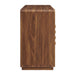 Modway Rory 62 Inch Four-Door Scalloped Glass Sideboard in Walnut - angled view
