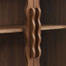 Modway Rory 62 Inch Four-Door Scalloped Glass Sideboard in Walnut - lifestyle view