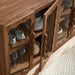 Modway Rory 62 Inch Four-Door Scalloped Glass Sideboard in Walnut - lifestyle view 23