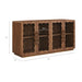 Modway Rory 62 Inch Four-Door Scalloped Glass Sideboard in Walnut - dimensions and specifications 34