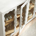 Modway Rory 62 Inch Four-Door Scalloped Glass Sideboard in White Oak - lifestyle view 24