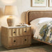 Modway Mabry 23 Inch Geometric Faceted Two Drawer Nightstand in Oak - lifestyle view 28