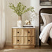 Modway Mabry 23 Inch Geometric Faceted Two Drawer Nightstand in Oak - lifestyle view 32