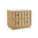 Modway Mabry 23 Inch Geometric Faceted Two Drawer Nightstand in Oak - dimensions and specifications 40