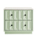 Modway Mabry 23 Inch Geometric Faceted Two Drawer Nightstand in Sage - side view