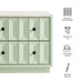 Modway Mabry 23 Inch Geometric Faceted Two Drawer Nightstand in Sage - dimensions and specifications