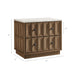 Modway Mabry 23 Inch Geometric Faceted Two Drawer Nightstand in Walnut - dimensions and specifications 34