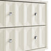 Modway Mabry 23 Inch Geometric Faceted Two Drawer Nightstand in White - lifestyle view