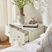 Modway Mabry 23 Inch Geometric Faceted Two Drawer Nightstand in White - lifestyle view 22