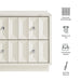 Modway Mabry 23 Inch Geometric Faceted Two Drawer Nightstand in White - dimensions and specifications
