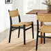 Modway Wynn Rope and Wood Dining Side Chair in Black Natural - lifestyle view 24