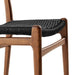 Modway Wynn Rope and Wood Dining Side Chair in Walnut Black - lifestyle view