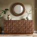 Modway Duskin 68 Inch Geometric Block Design Four Door Sideboard in Walnut - lifestyle view 8
