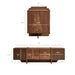 Modway Yarrow 77 Inch Fluted Four Door TV Stand in Walnut - dimensions and specifications 9