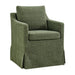 Modway Serene Slipcovered Performance Fabric Dining Armchair in Foliage - front view