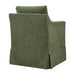 Modway Serene Slipcovered Performance Fabric Dining Armchair in Foliage - side view