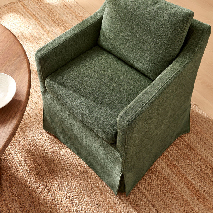 Modway Serene Slipcovered Performance Fabric Dining Armchair in Foliage - lifestyle view 23