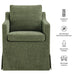 Modway Serene Slipcovered Performance Fabric Dining Armchair in Foliage - dimensions and specifications