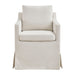 Modway Serene Slipcovered Performance Fabric Dining Armchair in Linen - detail view