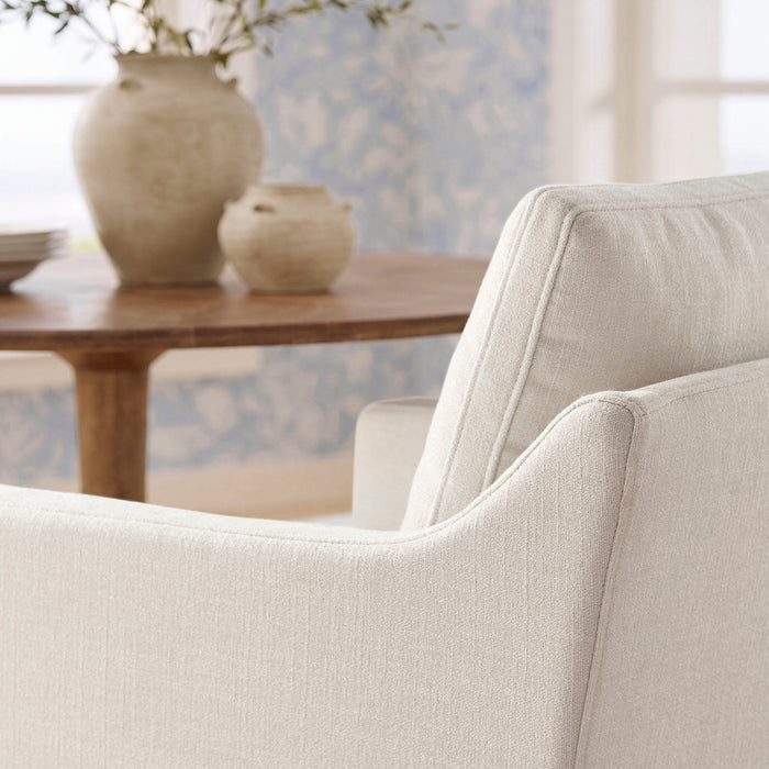 Modway Serene Slipcovered Performance Fabric Dining Armchair in Linen - lifestyle view 28
