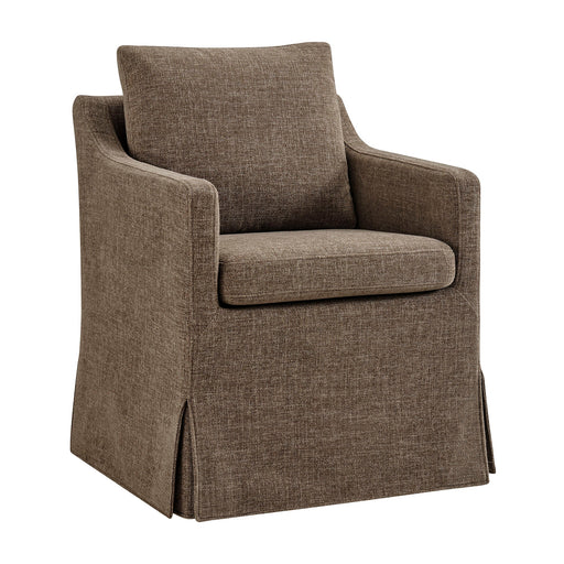 Modway Serene Slipcovered Performance Fabric Dining Armchair in Mocha - front view