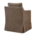 Modway Serene Slipcovered Performance Fabric Dining Armchair in Mocha - side view