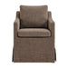 Modway Serene Slipcovered Performance Fabric Dining Armchair in Mocha - detail view