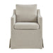Modway Serene Slipcovered Performance Fabric Dining Armchair in Salt - detail view