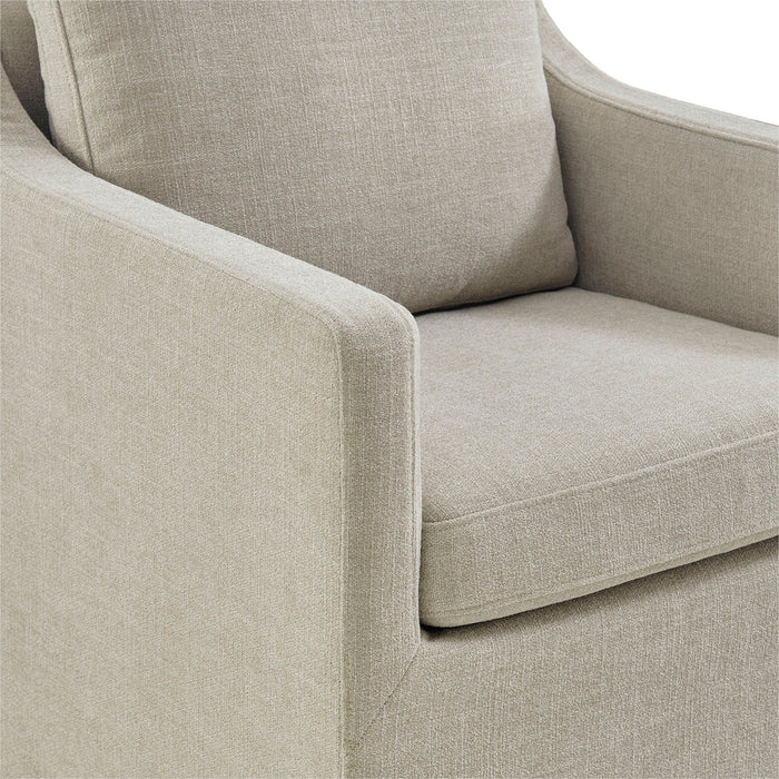 Modway Serene Slipcovered Performance Fabric Dining Armchair in Salt - lifestyle view