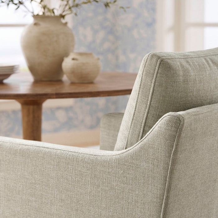 Modway Serene Slipcovered Performance Fabric Dining Armchair in Salt - lifestyle view 26