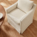 Modway Serene Slipcovered Striped Fabric Dining Armchair in Oatmeal Stripe - lifestyle view 6