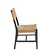 Modway Bodie Wood Dining Chair Set of 2 in Black Natural - side view