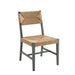 Modway Bodie Wood Dining Chair Set of 2 in Light Gray Natural - angled view