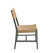 Modway Bodie Wood Dining Chair Set of 2 in Light Gray Natural - side view