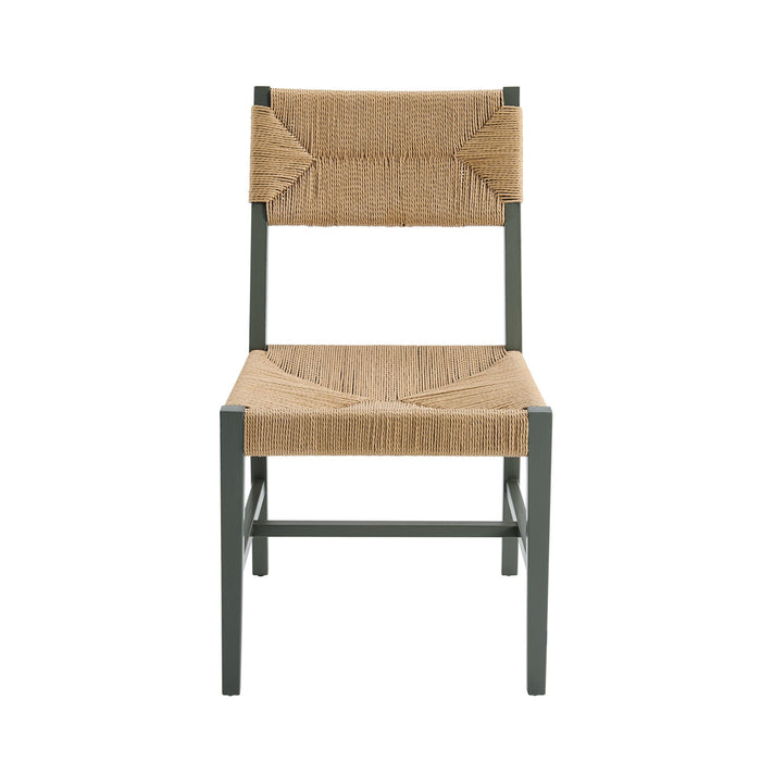Modway Bodie Wood Dining Chair Set of 2 in Light Gray Natural - lifestyle view