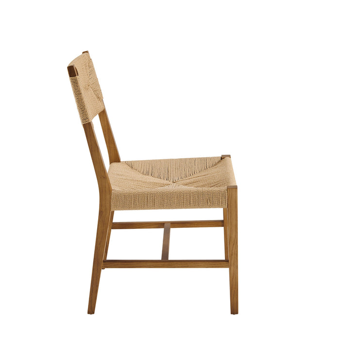 Modway Bodie Wood Dining Chair Set of 2 in Natural Natural - side view