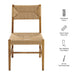 Modway Bodie Wood Dining Chair Set of 2 in Natural Natural - dimensions and specifications
