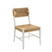 Modway Bodie Wood Dining Chair Set of 2 in White Natural - angled view