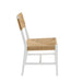 Modway Bodie Wood Dining Chair Set of 2 in White Natural - side view